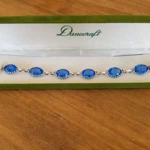 Vintage Blue and Silver Bracelet